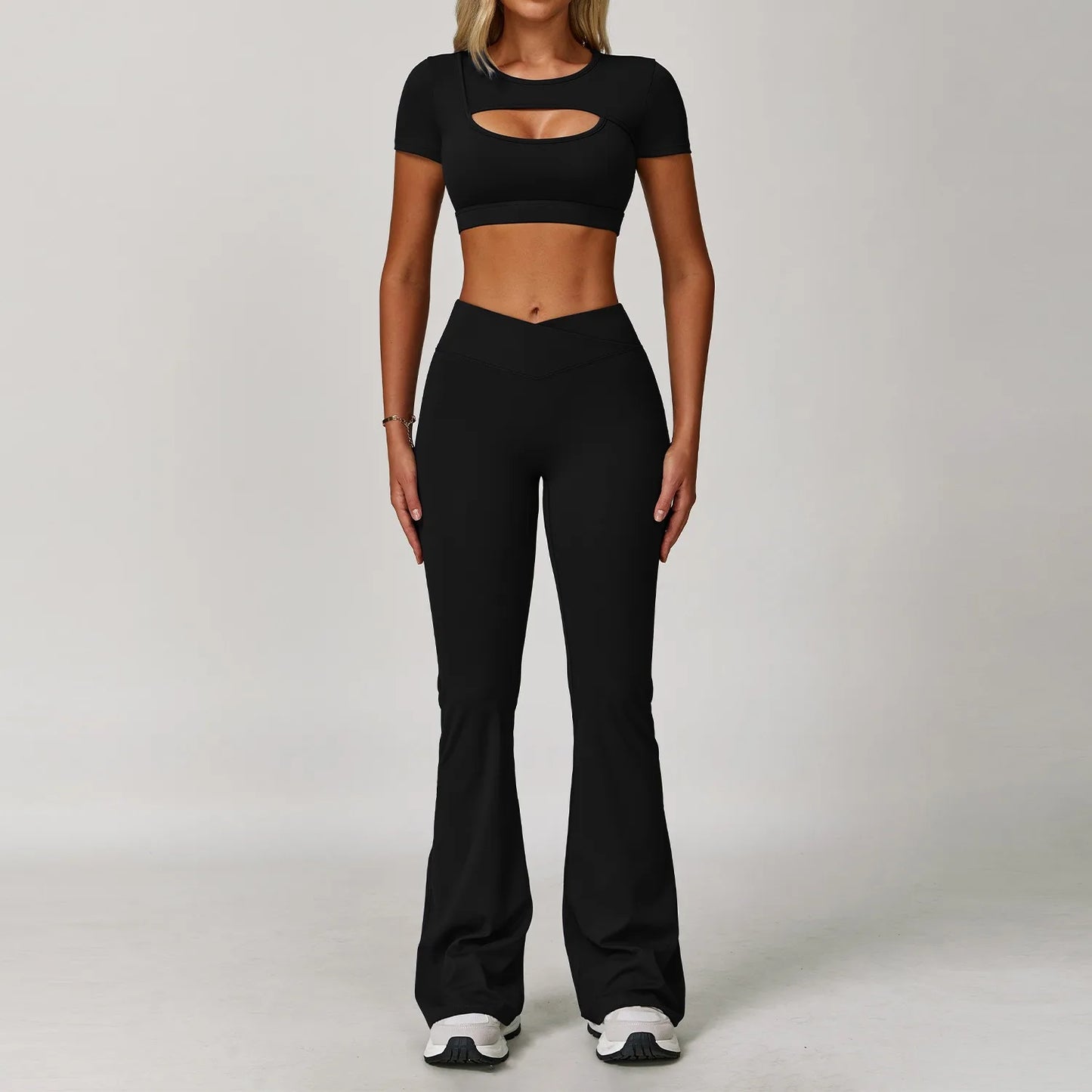 Women’s 2-Piece Sports Skirt Set – Quick-Dry Gym & Yoga Outfit
