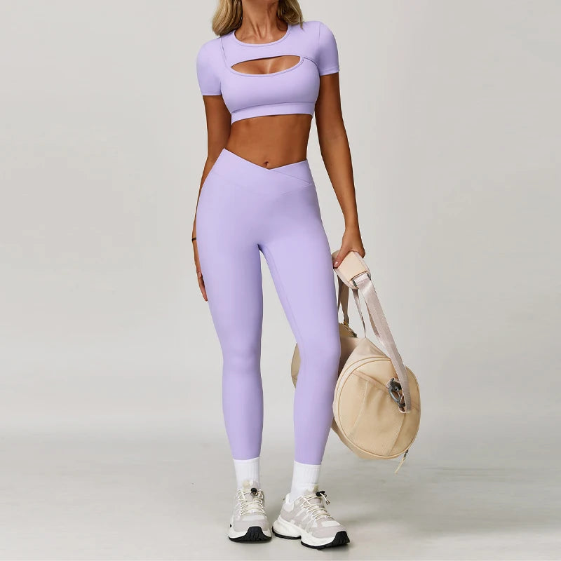 Women’s 2-Piece Sports Skirt Set – Quick-Dry Gym & Yoga Outfit