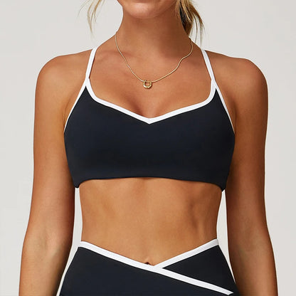Women’s Sports Bra – V-Back Waist Shaping Yoga Top