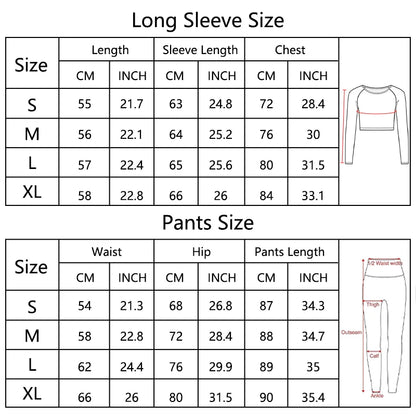 Women’s 2-Piece Long Sleeve Gym Set