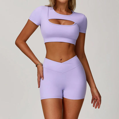 Women’s 2-Piece Sports Skirt Set – Quick-Dry Gym & Yoga Outfit