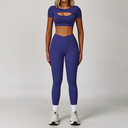 Women’s 2-Piece Sports Skirt Set – Quick-Dry Gym & Yoga Outfit