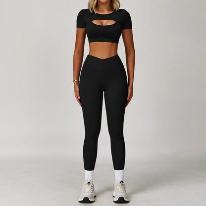 Women’s 2-Piece Sports Skirt Set – Quick-Dry Gym & Yoga Outfit