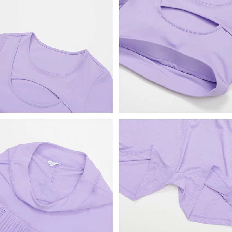 Women’s 2-Piece Sports Skirt Set – Quick-Dry Gym & Yoga Outfit