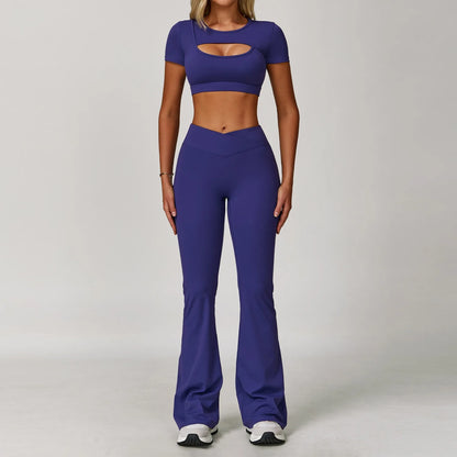 Women’s 2-Piece Sports Skirt Set – Quick-Dry Gym & Yoga Outfit