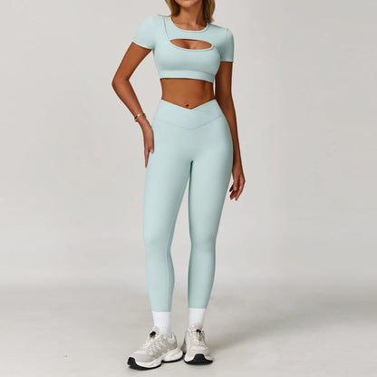 Women’s 2-Piece Sports Skirt Set – Quick-Dry Gym & Yoga Outfit